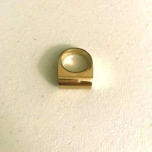 J. Crew Gold Bar Ring